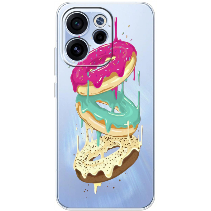 Прозорий чохол BoxFace OPPO Reno 15 F Donuts