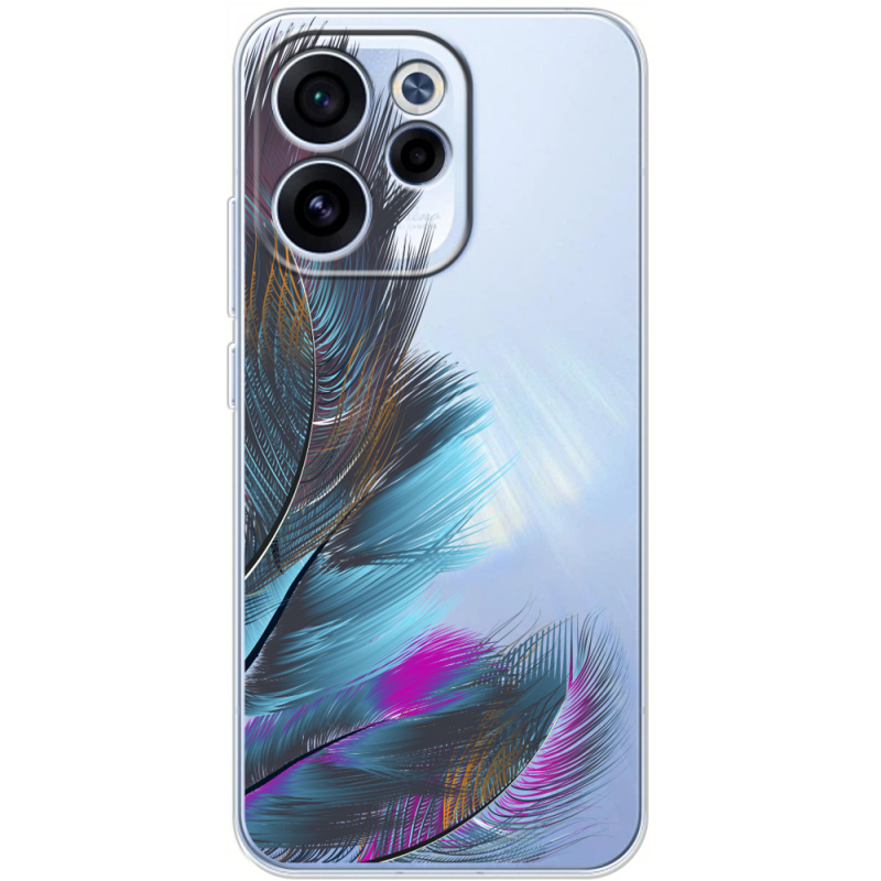 Прозорий чохол BoxFace OPPO Reno 15 F Feathers