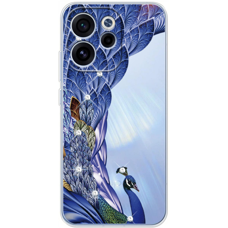 Чохол зі стразами OPPO Reno 15 F Peafowl
