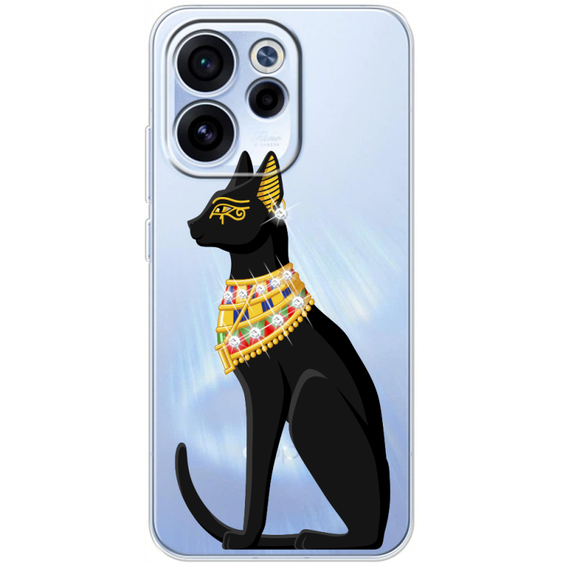 Чохол зі стразами OPPO Reno 15 F Egipet Cat