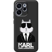 Чорний чохол BoxFace OPPO Reno 15 F Cat in Black