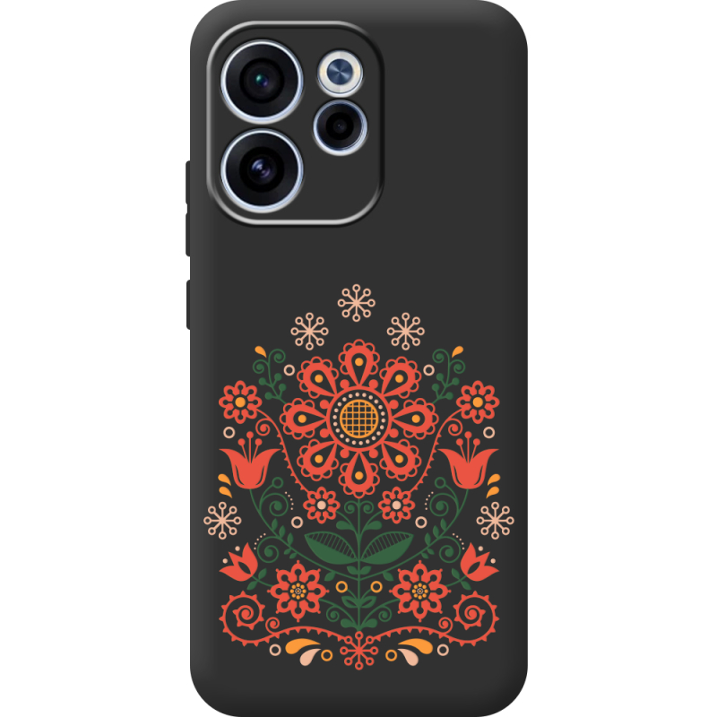 Чорний чохол BoxFace OPPO Reno 15 F Ukrainian Ornament