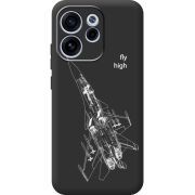 Чорний чохол BoxFace OPPO Reno 15 F Військовий літак