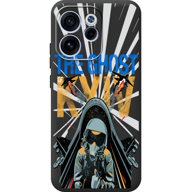 Чорний чохол BoxFace OPPO Reno 15 F Привид Києва в дії