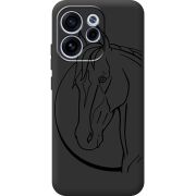 Чорний чохол BoxFace OPPO Reno 15 F Horse