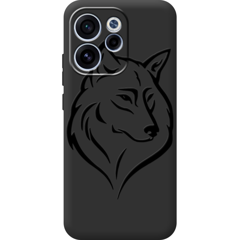 Чорний чохол BoxFace OPPO Reno 15 F Wolf