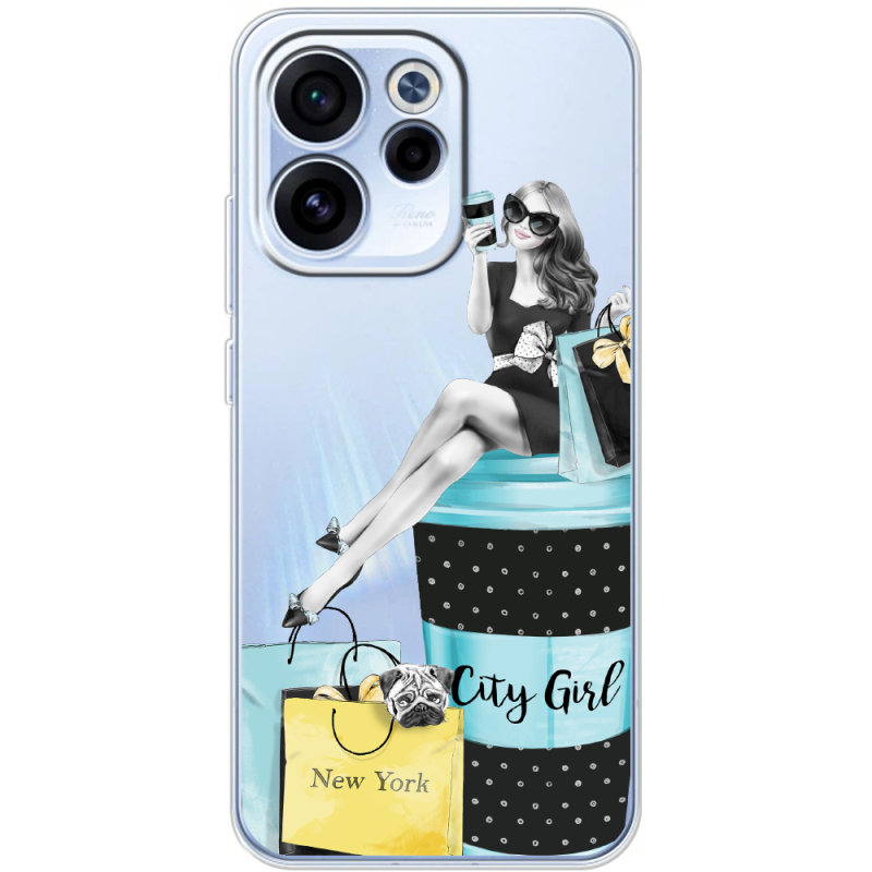 Прозорий чохол BoxFace OPPO Reno 15 FS City Girl