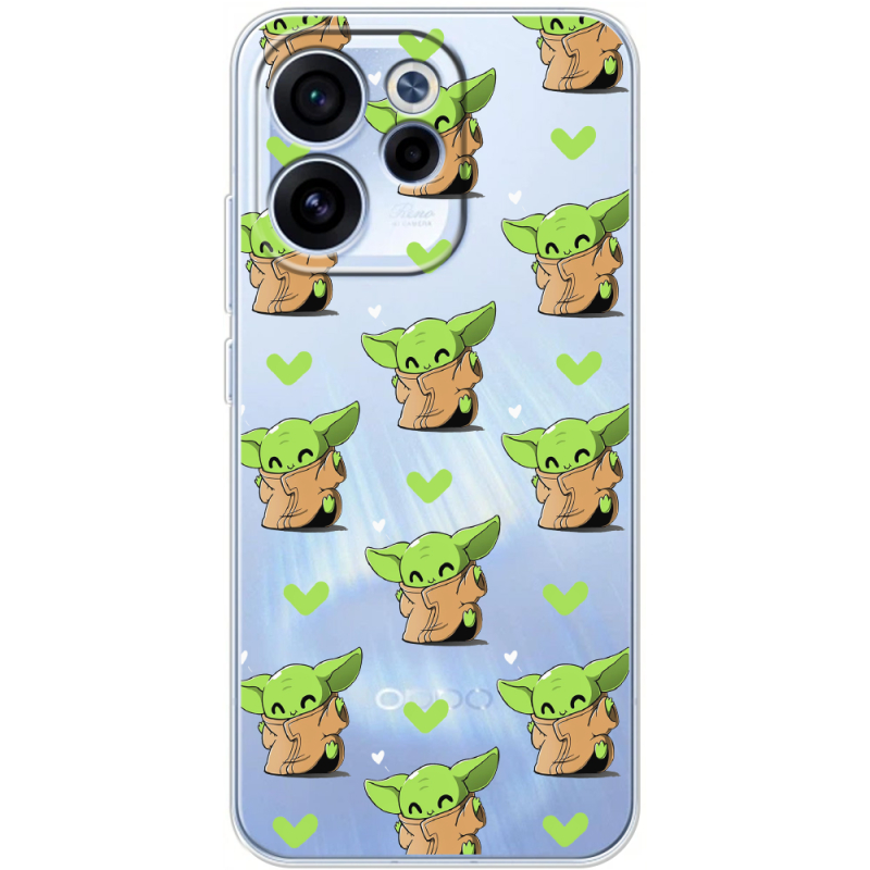 Прозорий чохол BoxFace OPPO Reno 15 FS Pattern Baby Yoda