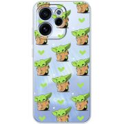 Прозорий чохол BoxFace OPPO Reno 15 FS Pattern Baby Yoda