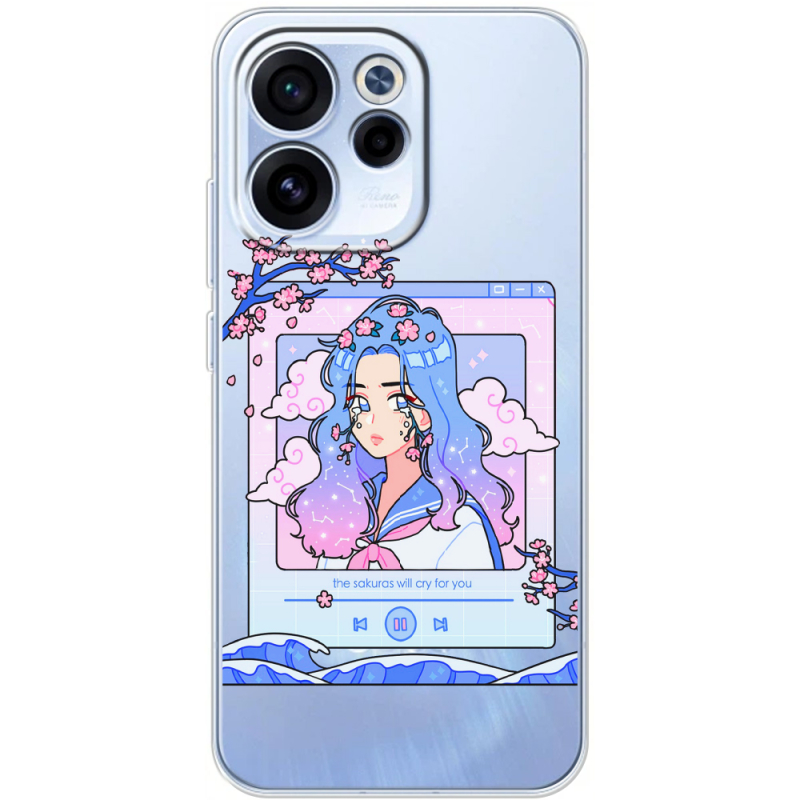 Прозорий чохол BoxFace OPPO Reno 15 FS The Sakuras Will Cry For You