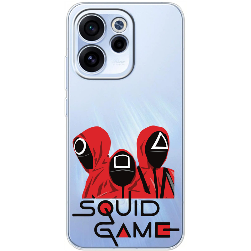 Прозорий чохол BoxFace OPPO Reno 15 FS siquid game люди в красном