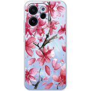 Прозорий чохол BoxFace OPPO Reno 15 FS Pink Magnolia