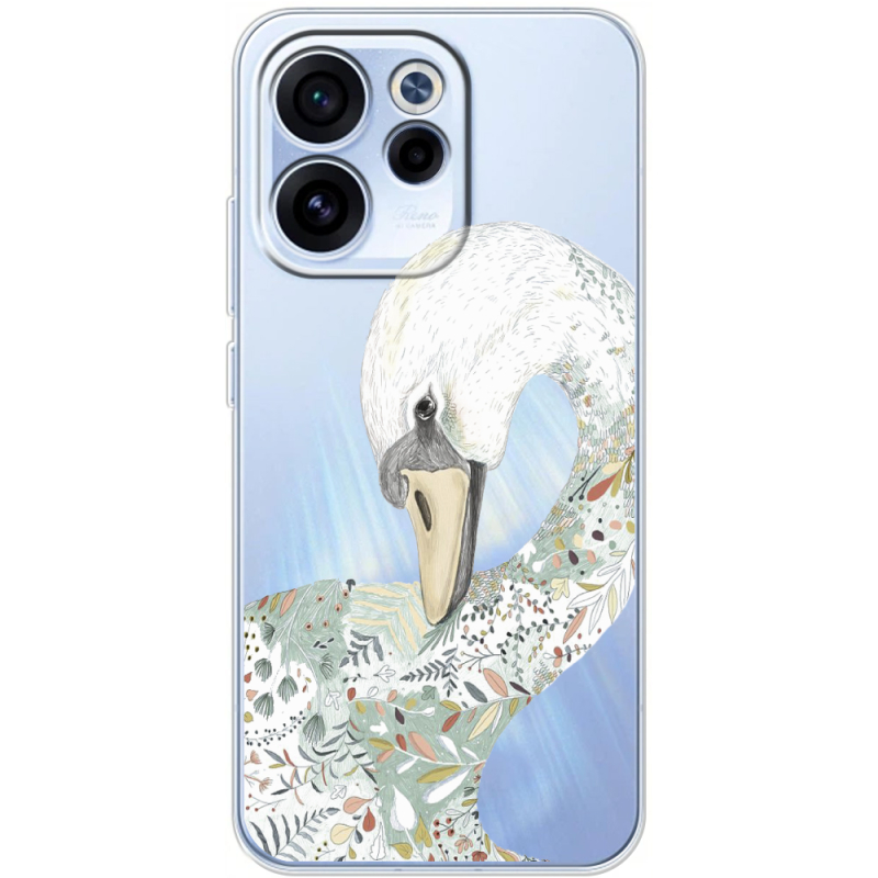 Прозорий чохол BoxFace OPPO Reno 15 FS Swan