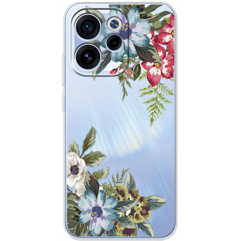 Прозорий чохол BoxFace OPPO Reno 15 FS Floral