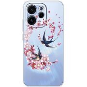 Чохол зі стразами OPPO Reno 15 FS Swallows and Bloom