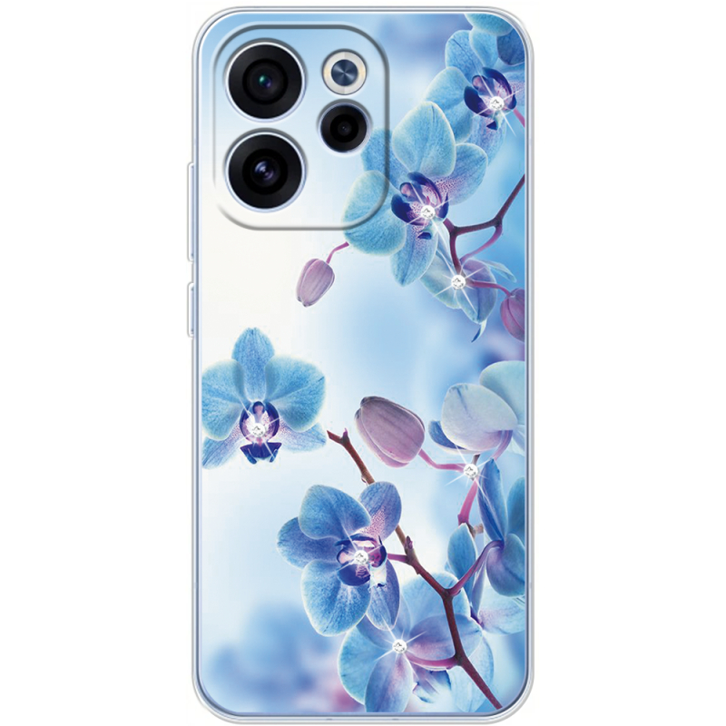 Чохол зі стразами OPPO Reno 15 FS Orchids