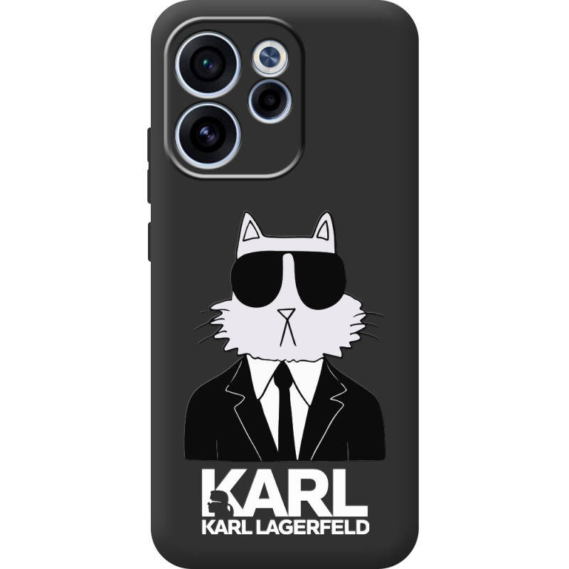 Чорний чохол BoxFace OPPO Reno 15 FS Cat in Black