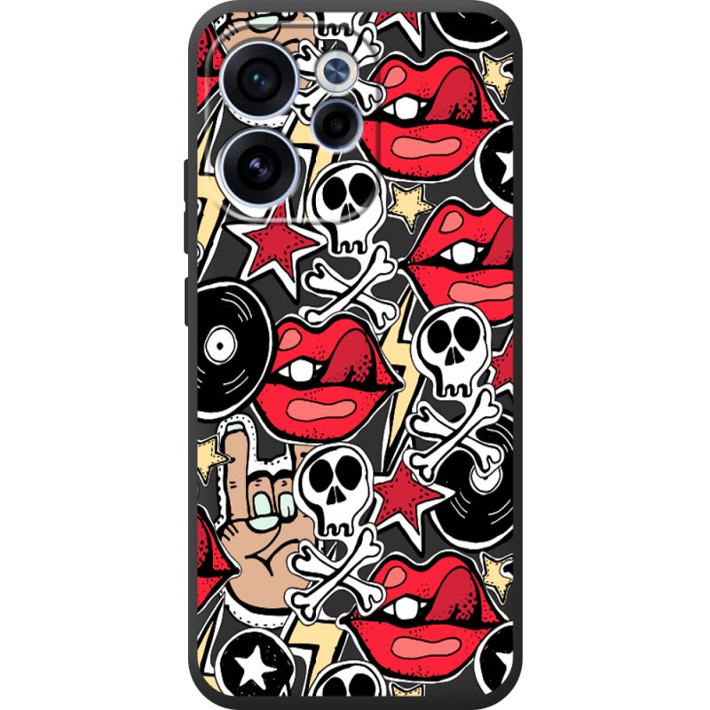 Чорний чохол BoxFace OPPO Reno 15 FS Rock Graffiti
