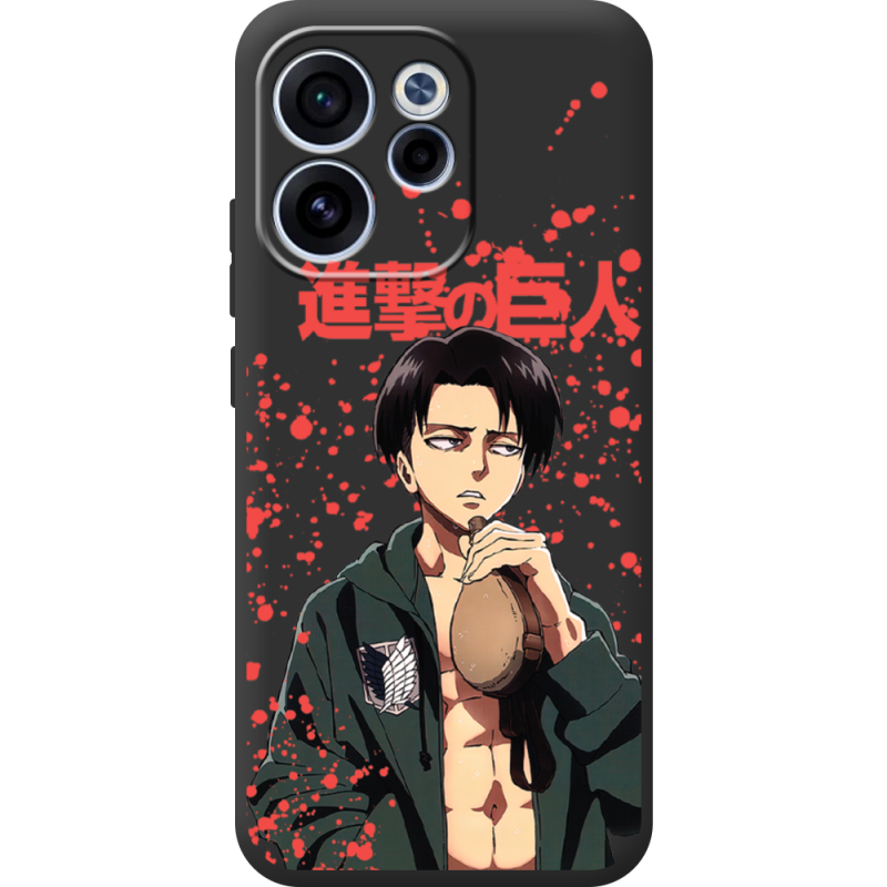 Чорний чохол BoxFace OPPO Reno 15 FS Атака Титанов Леви