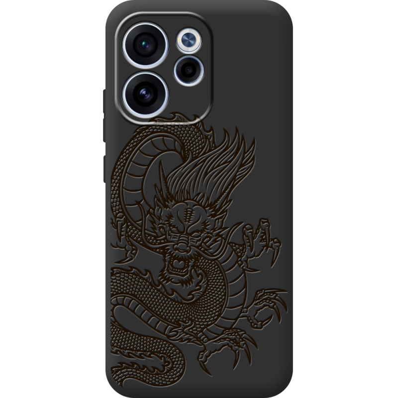 Чорний чохол BoxFace OPPO Reno 15 FS Chinese Dragon