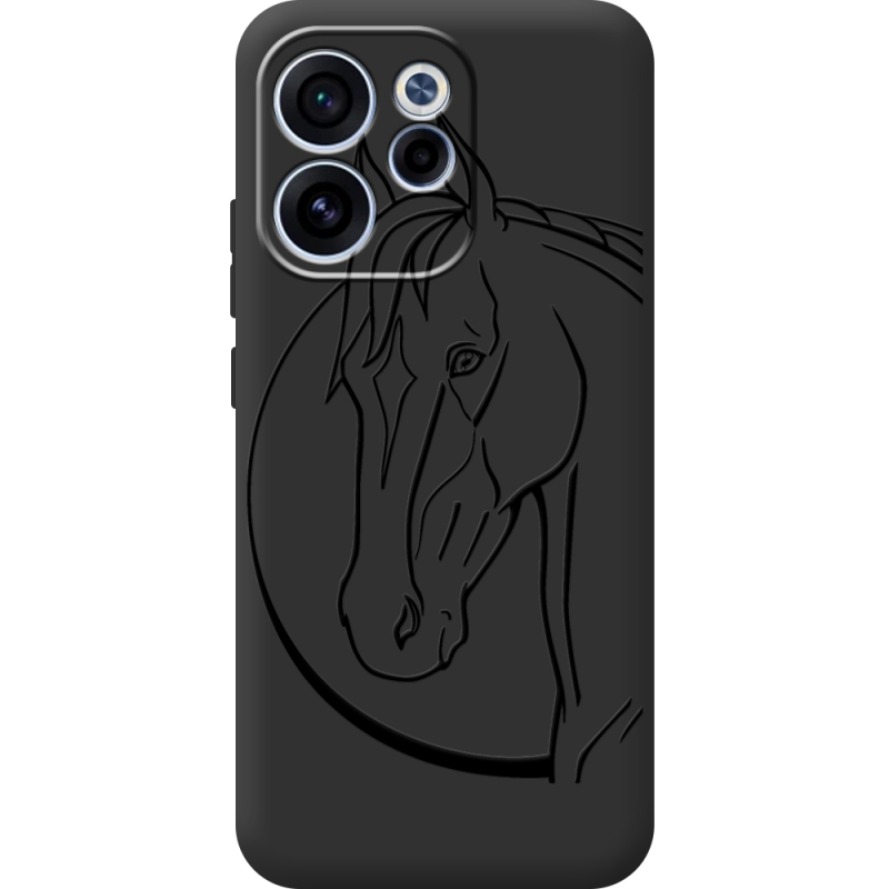Чорний чохол BoxFace OPPO Reno 15 FS Horse