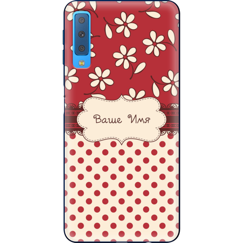 Чехол Uprint Samsung A750 Galaxy A7 2018 Именной Polka Dots