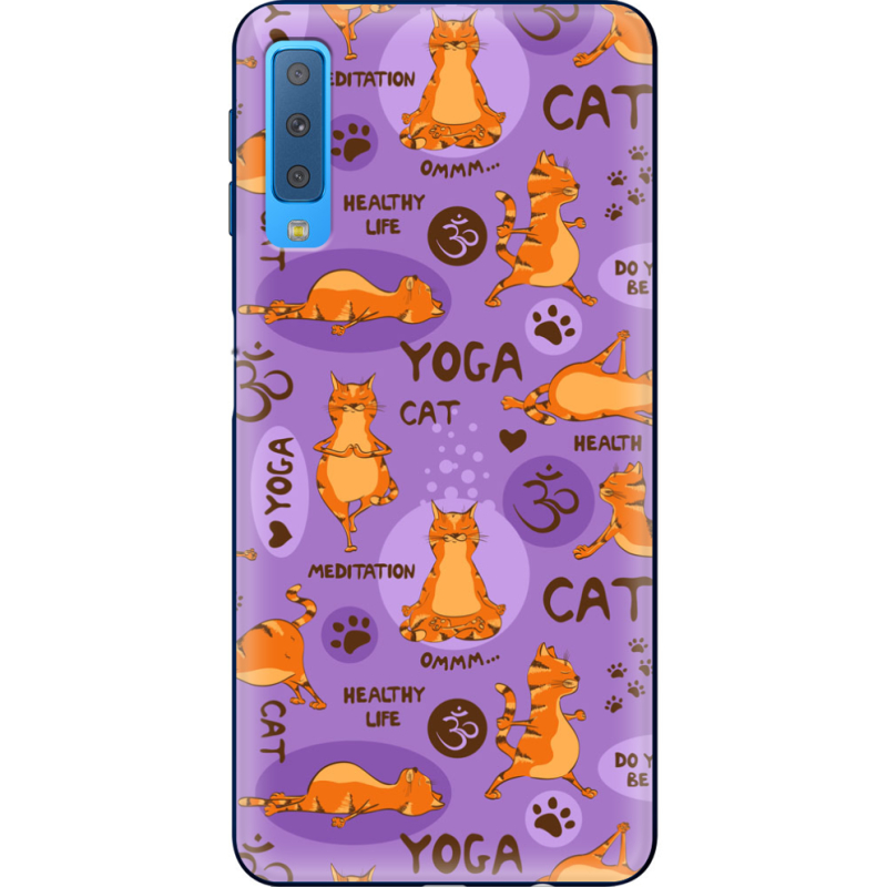 Чехол Uprint Samsung A750 Galaxy A7 2018 Yoga Cat