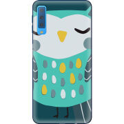 Чехол Uprint Samsung A750 Galaxy A7 2018 Green Owl