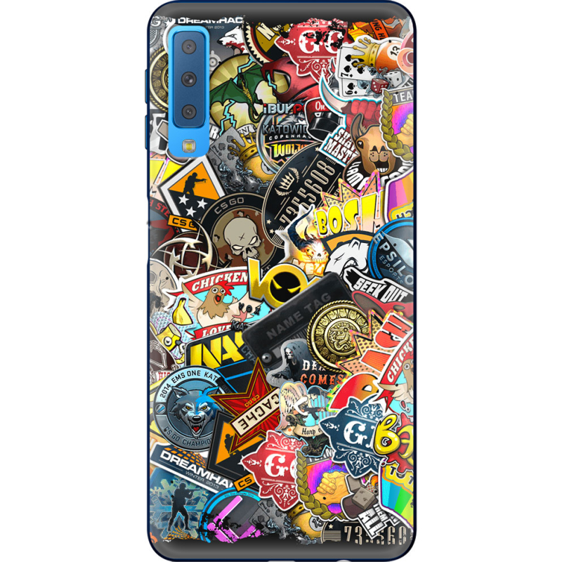 Чехол Uprint Samsung A750 Galaxy A7 2018 CS:Go Stickerbombing