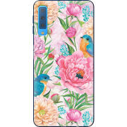 Чехол Uprint Samsung A750 Galaxy A7 2018 Birds in Flowers