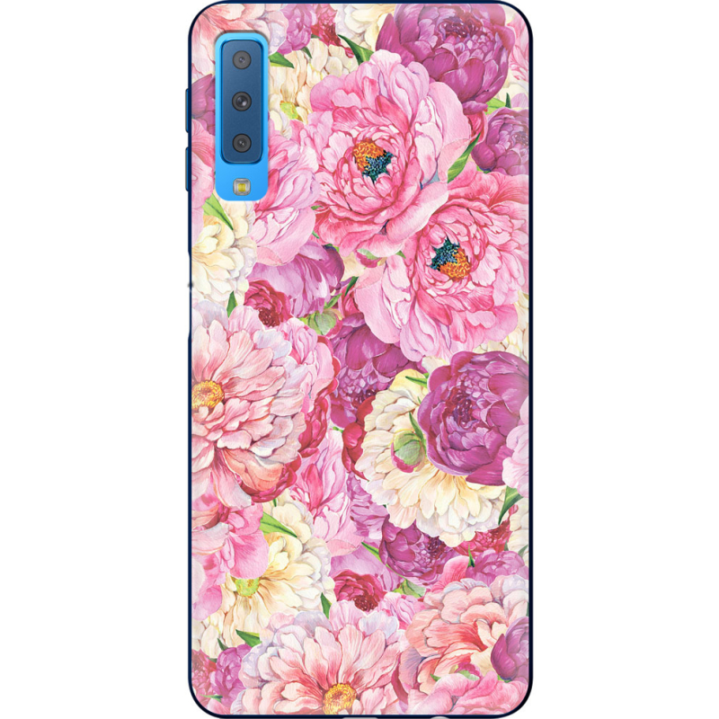 Чехол Uprint Samsung A750 Galaxy A7 2018 Pink Peonies