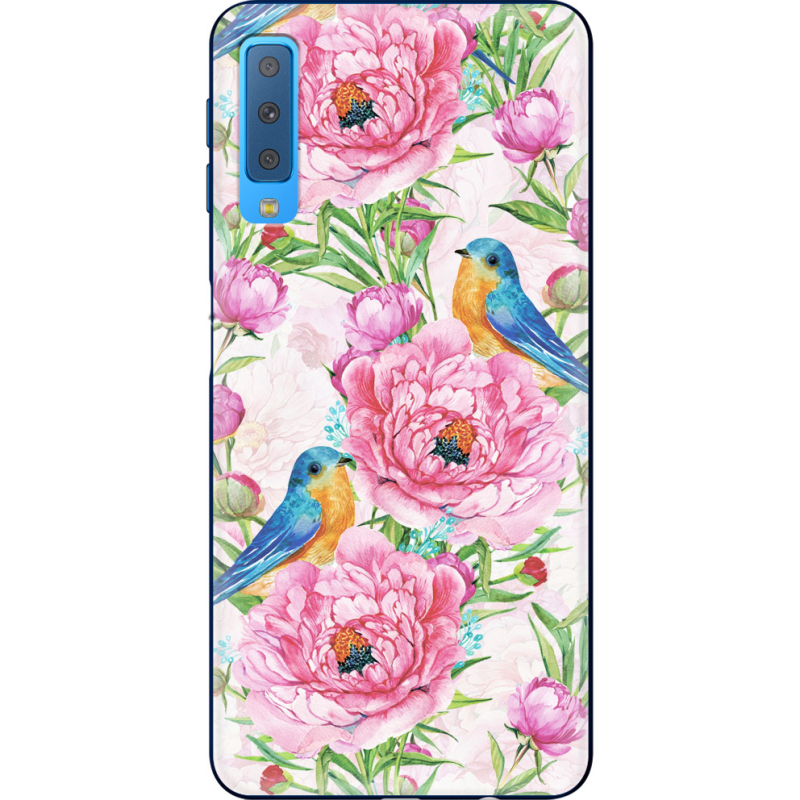 Чехол Uprint Samsung A750 Galaxy A7 2018 Birds and Flowers