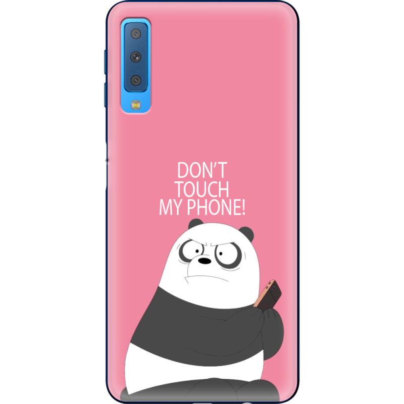 Чехол Uprint Samsung A750 Galaxy A7 2018 Dont Touch My Phone Panda
