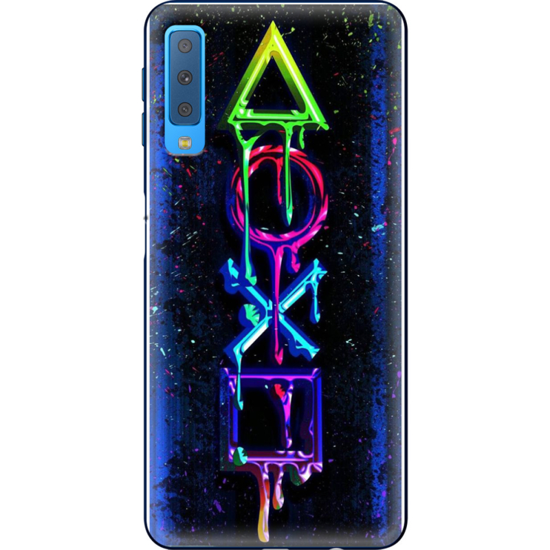 Чехол Uprint Samsung A750 Galaxy A7 2018 Graffiti symbols