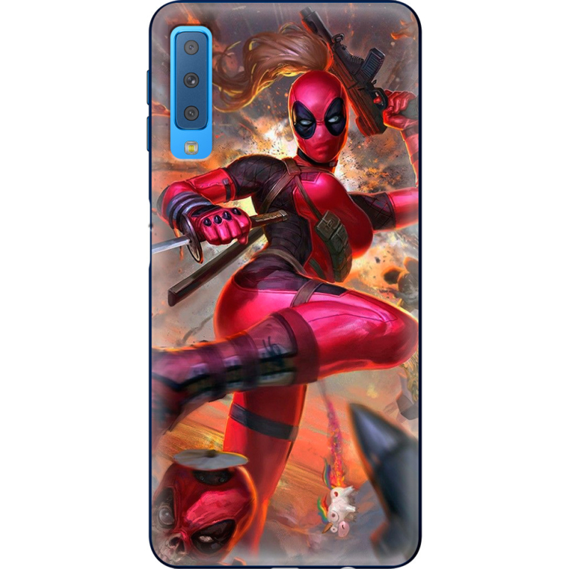 Чехол Uprint Samsung A750 Galaxy A7 2018 Woman Deadpool