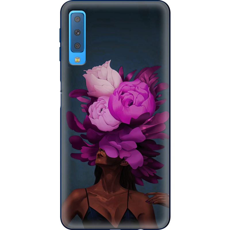 Чехол Uprint Samsung A750 Galaxy A7 2018 Exquisite Purple Flowers