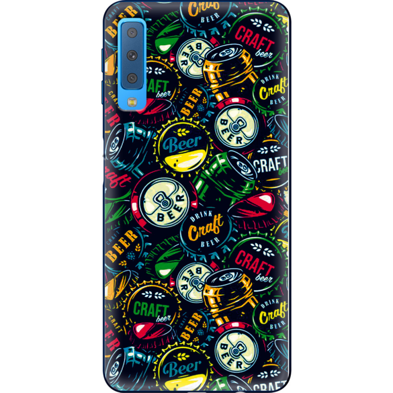 Чехол Uprint Samsung A750 Galaxy A7 2018 Bottle Caps