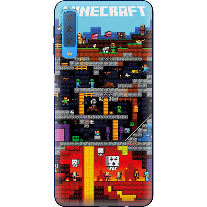 Чехол Uprint Samsung A750 Galaxy A7 2018 Minecraft Lode Runner