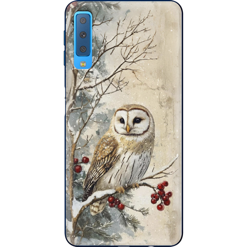 Чехол Uprint Samsung A750 Galaxy A7 2018 Christmas Owl