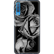 Чехол Uprint Samsung A750 Galaxy A7 2018 Black and White Roses