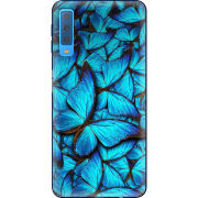 Чехол Uprint Samsung A750 Galaxy A7 2018 лазурные бабочки