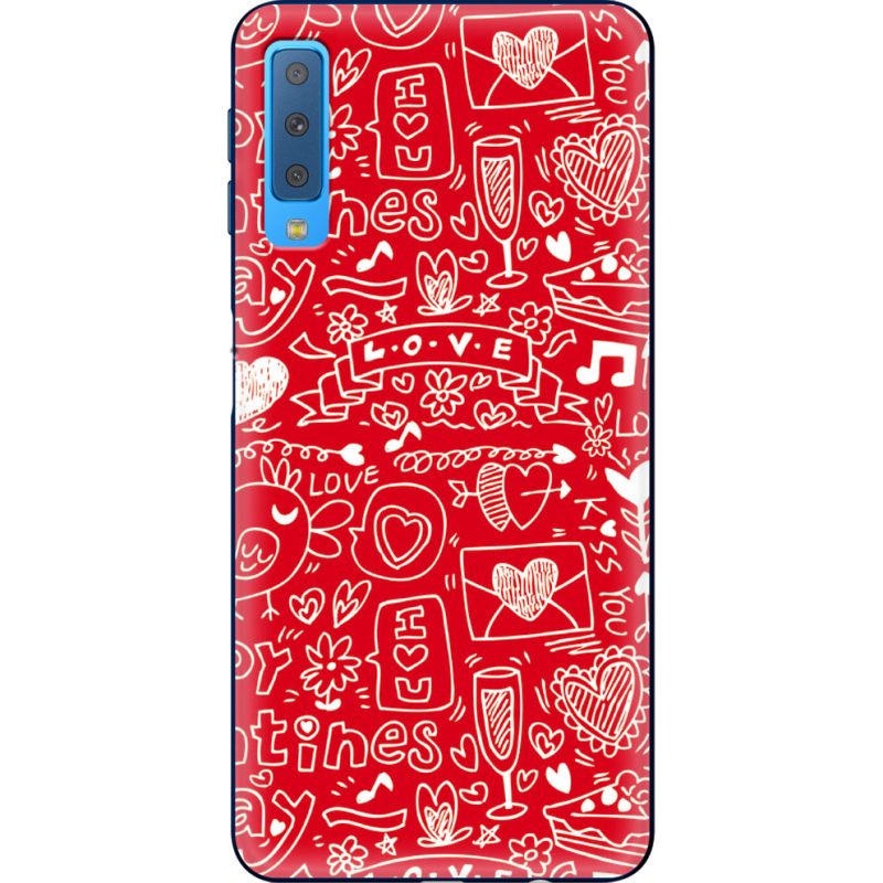 Чехол Uprint Samsung A750 Galaxy A7 2018 Happy Valentines