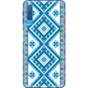 Чехол Uprint Samsung A750 Galaxy A7 2018 Блакитний Орнамент