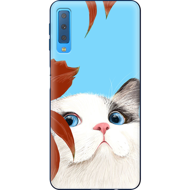 Чехол Uprint Samsung A750 Galaxy A7 2018 Wondering Cat