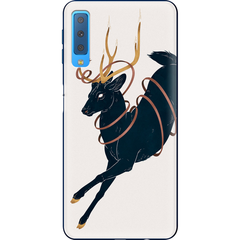 Чехол Uprint Samsung A750 Galaxy A7 2018 Black Deer