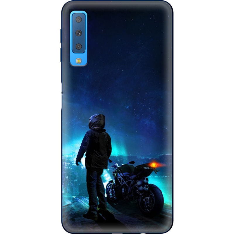 Чехол Uprint Samsung A750 Galaxy A7 2018 Motorcyclist