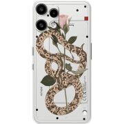 Прозорий чохол BoxFace Nothing Phone (3a) Lite Glamor Snake