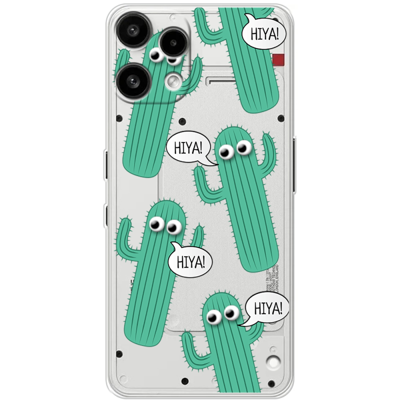 Прозорий чохол BoxFace Nothing Phone (3a) Lite с 3D-глазками HIYA