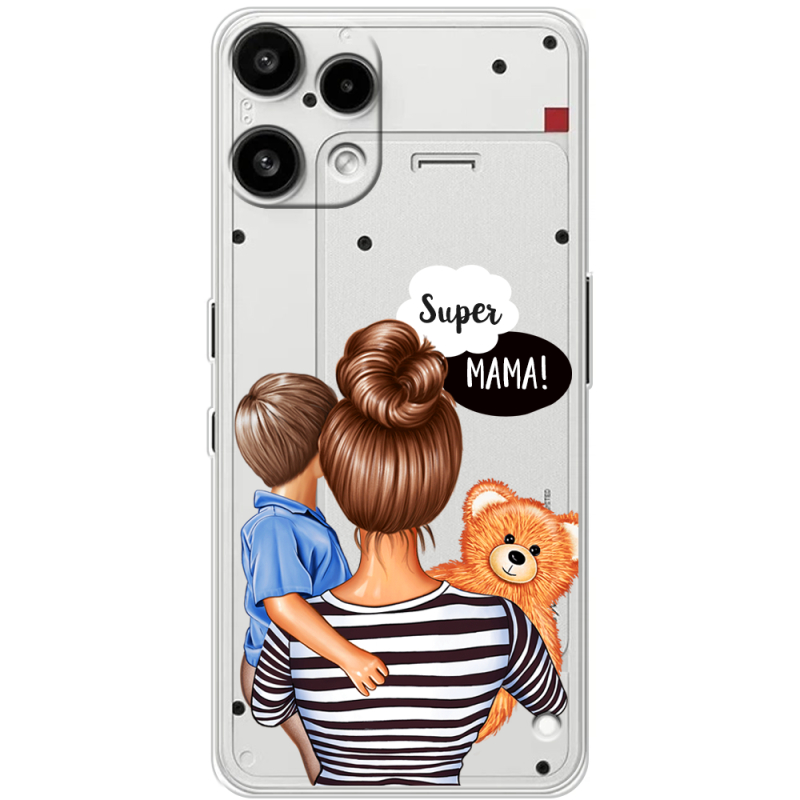 Прозорий чохол BoxFace Nothing Phone (3a) Lite Super Mama and Son