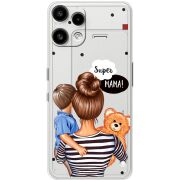 Прозорий чохол BoxFace Nothing Phone (3a) Lite Super Mama and Son